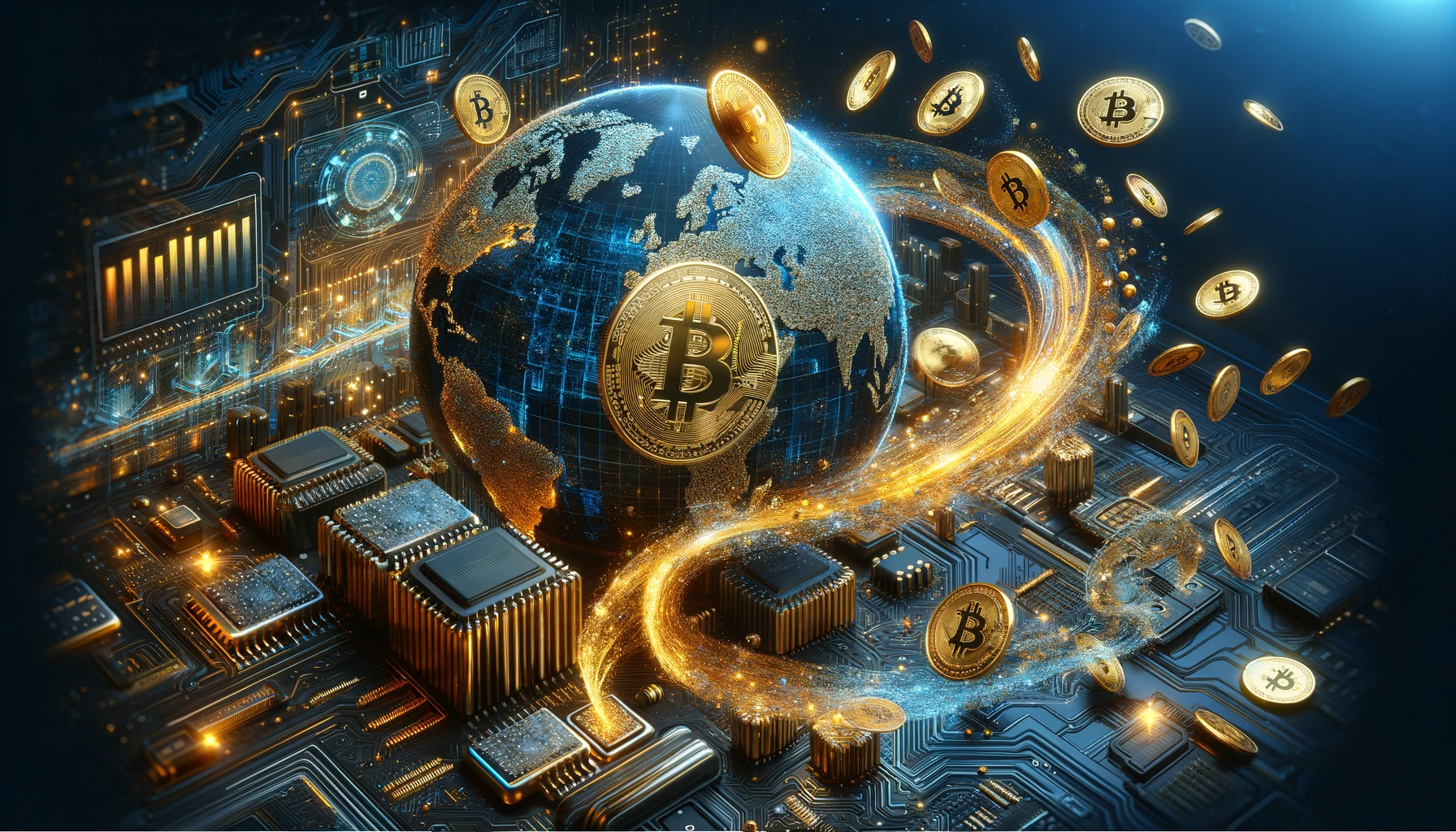 Bitcoin teknolojisini açıklayan görsel