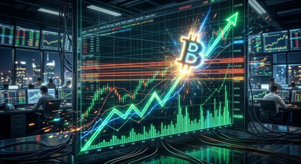 Bitcoin 75 bin dolar seviyesine yükseliyor