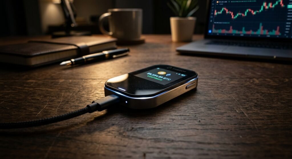 Kripto para soğuk cüzdan donanım cihazı